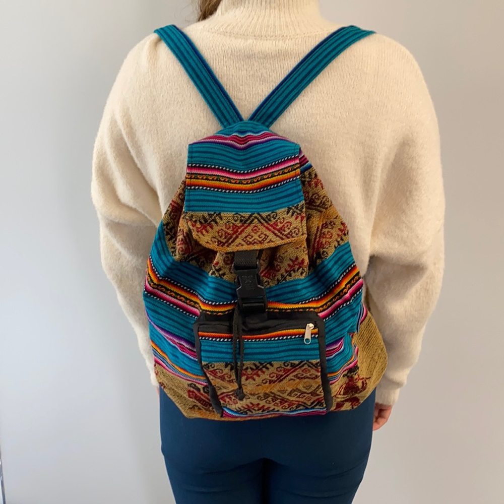 Multi Color And Pattern Backpack - image 1